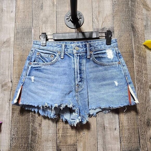 GRLFRND Revolve Cindy Distressed Lady Marmalade Shorts - Picture 1 of 4